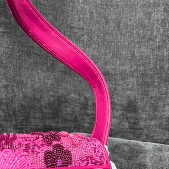 Staud Tommy Beaded Shoulder Bag Blossom Garden Party - Picture 9 of 12